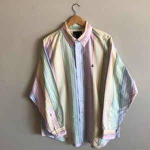 Brooks Brothers Oxford cotton button-down pastel colors